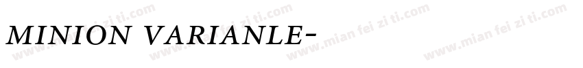 minion varianle字体转换